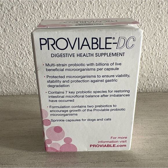 Nutramax Proviable-DC for DOGS and CATS, Probiotics Digestive Health 30 caps - Picture 2 of 3